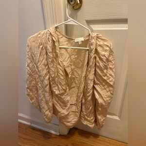 Light Pink Crinkled Blouse